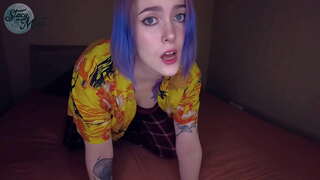 Стејси Мун шамара по свом великом белом дупе до тада, док се она више не може да поднесе