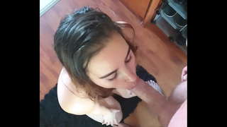 ���ู้หญิงดูดไอ้หนูฉันแค่กลืนกินทั้งหมดของฉัน้ำเชื้อ/ใบหน้า