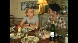 Francouzský krok otec a dcera