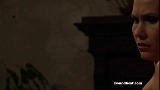 ننگے پستان کے mistresses موڑ لے کوڑے اور غلام کی تربیت