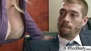 (eva notty) Oifig an Cailín Le Mór Melon Tits Taitneamh a bhaint as Gnéas Crua In Oifig mov-