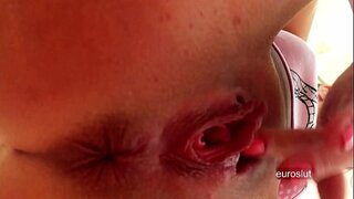 Euroslut ກເລ່ນເອກະຊົນ Masturbation Vid ບັນທຶກໄວ້ສໍາລັບຫມູ່ເພື່ອຮັບ