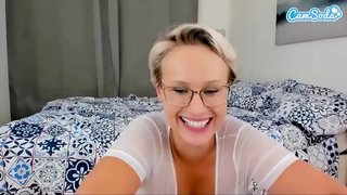 Angel Wicky Big Tits Blonde masturbates ar cam