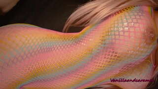 Busty Blonde Slut Masturbates Leis A Fada Líreacáin