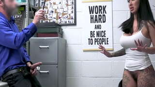 Shoplyfter behartuta lily lane xurgatzen oilarra